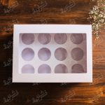 جعبه کاپ کیک فرم قنادی